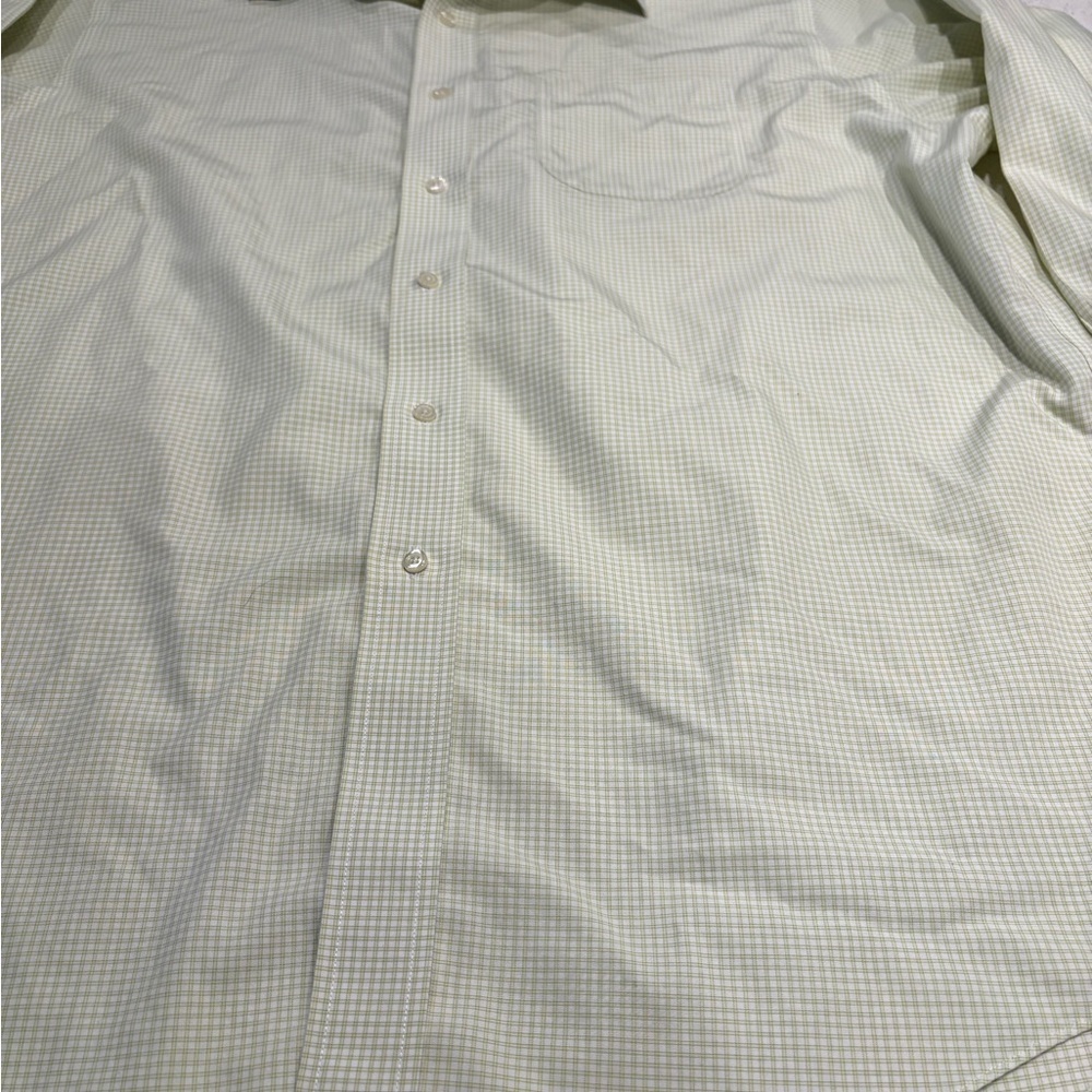 Brooks Brothers Pale Green Dress Shirt, Size 17 2/3 - Picture 3 of 10